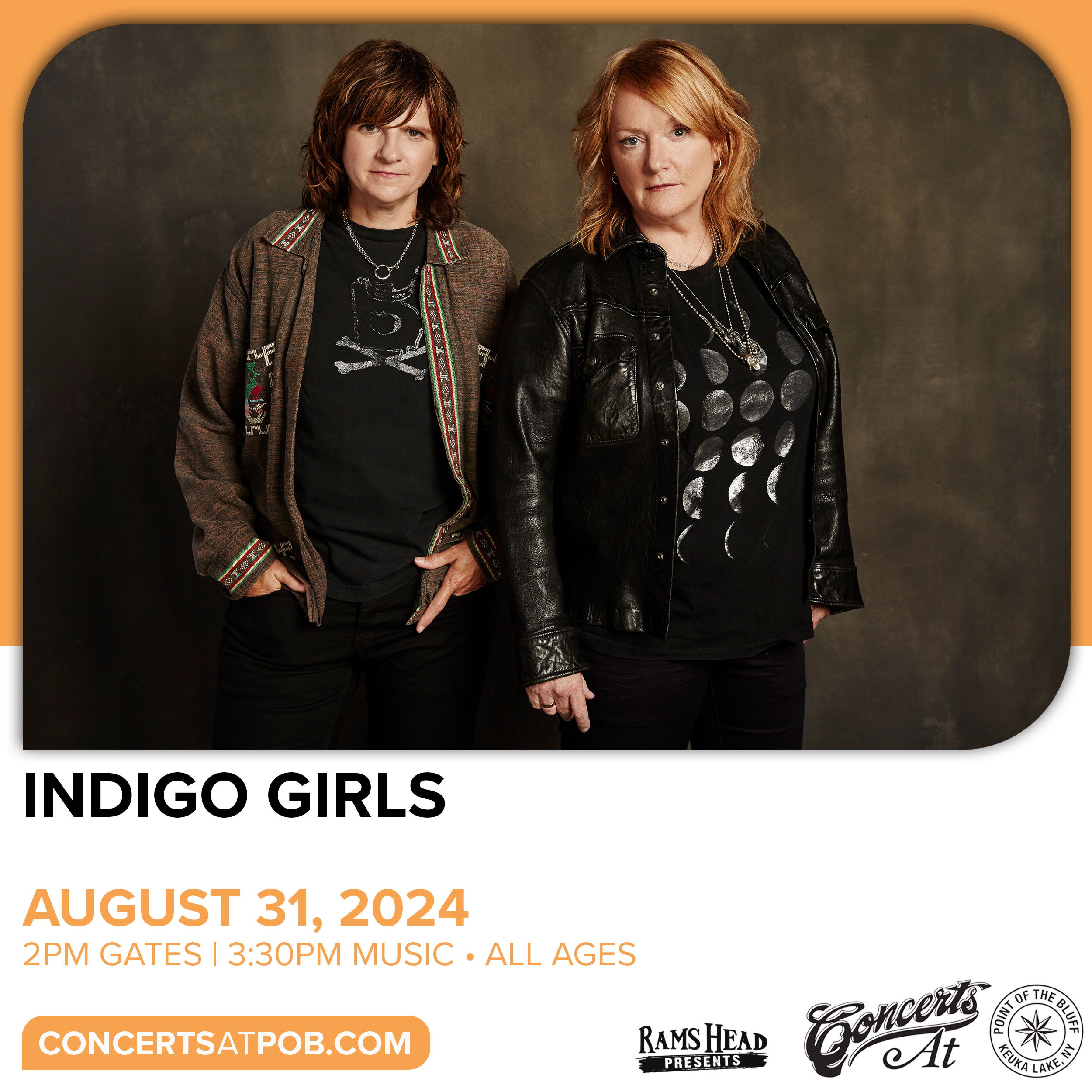 Indigo Girls Buy Tickets August 31st Hammondsport, NY Keuka Lake