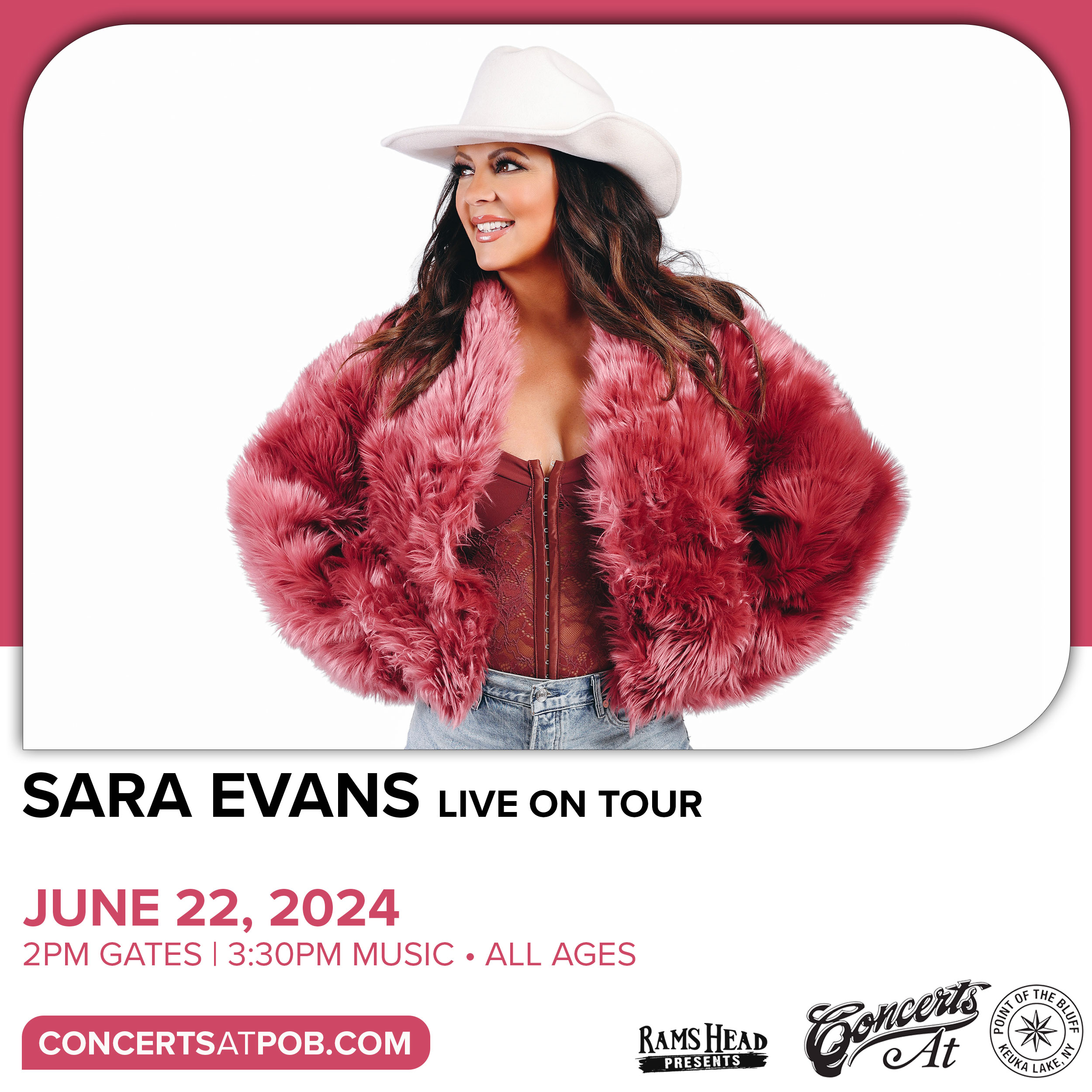 Sara Evans Buy Tickets June 22nd Hammondsport, NY Keuka Lake