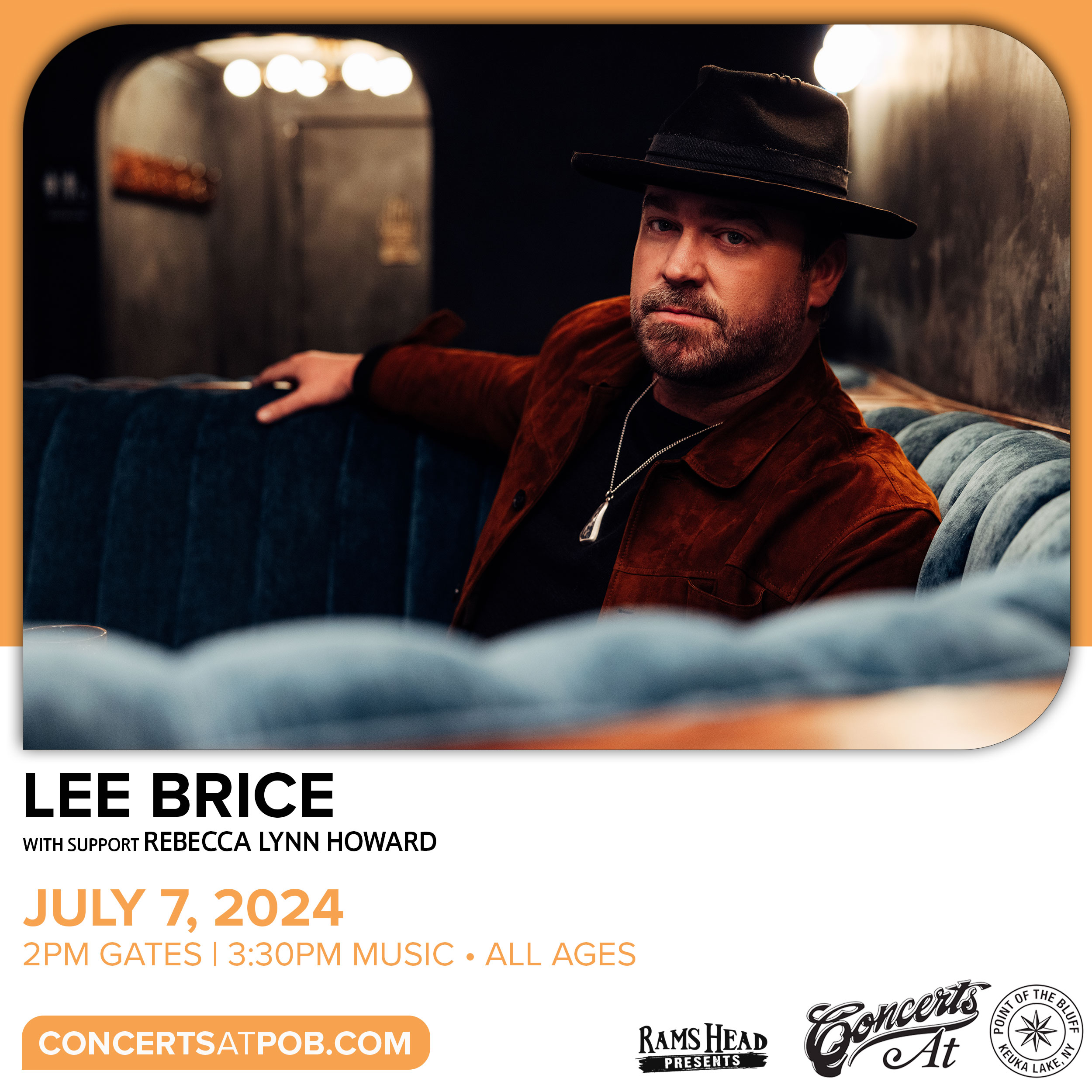 Lee Brice Buy Tickets July 7 Hammondsport, NY Keuka Lake