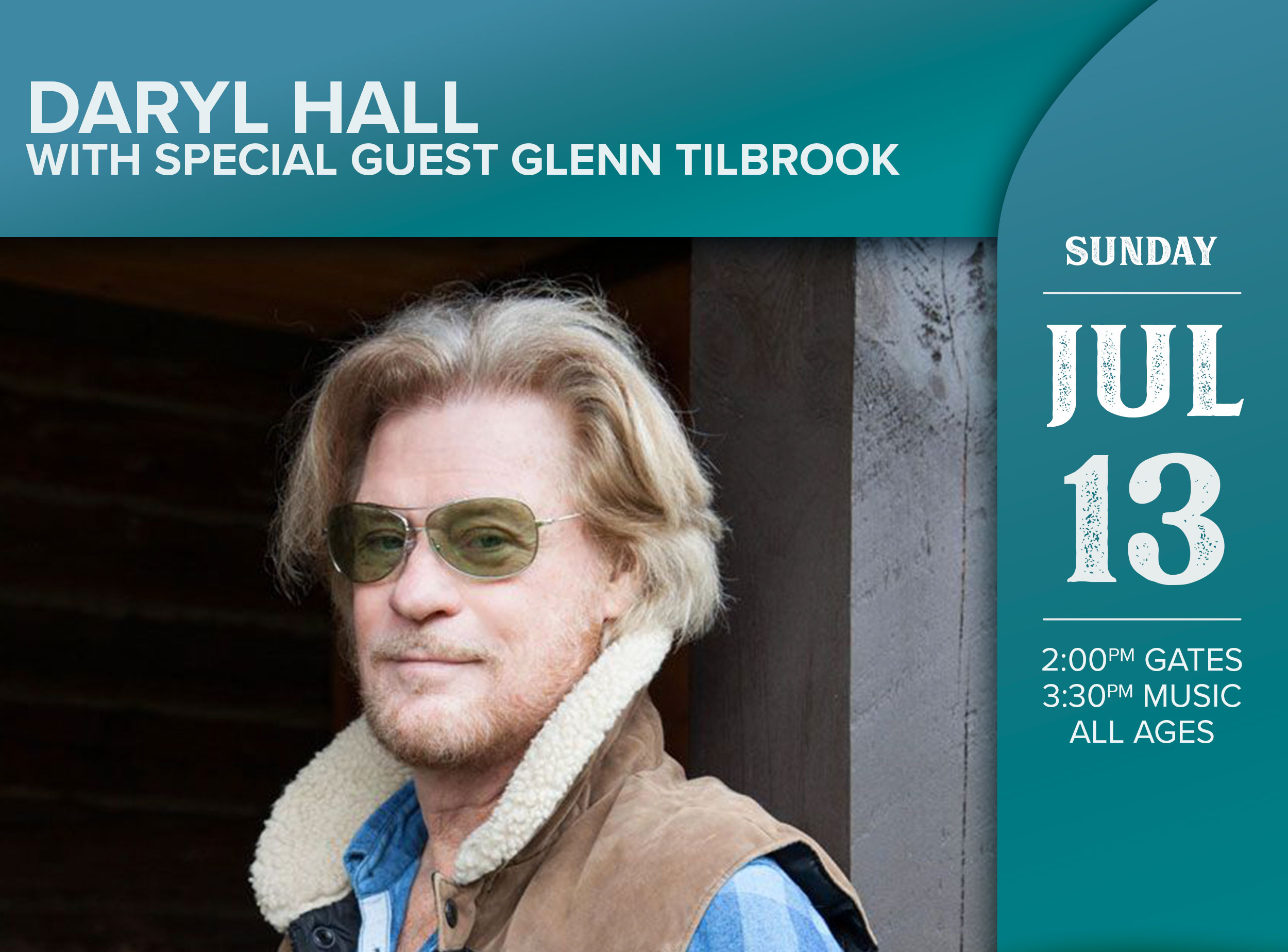 DARYL HALL with Special Guest Glenn Tilbrook